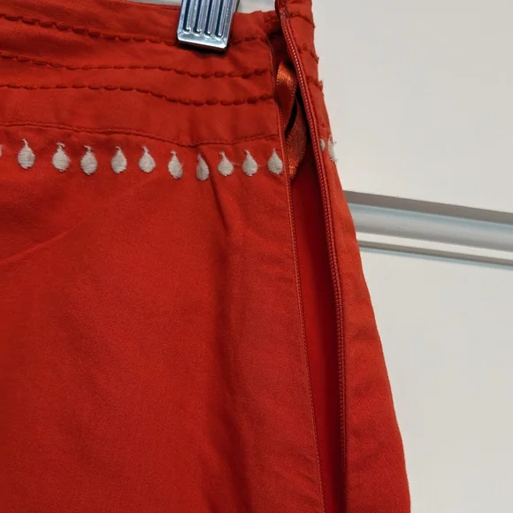 A-line Vibrant Embroidered Skirt Sz 6 - Picture 5 of 8